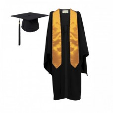 Children's Graduation Gown and Stole Set UKJ Style in Matt Finish (7-13yrs)